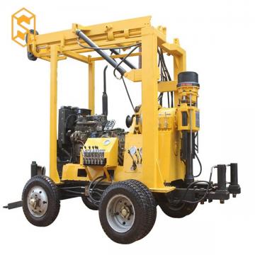 Trailer Mounted Portable Diamond Core Drill Rig With1500m Drilling Capacity