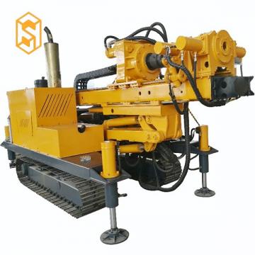 Multifunctional Rotary Water Well Drilling Rig Machine With Crawler Pneumatic